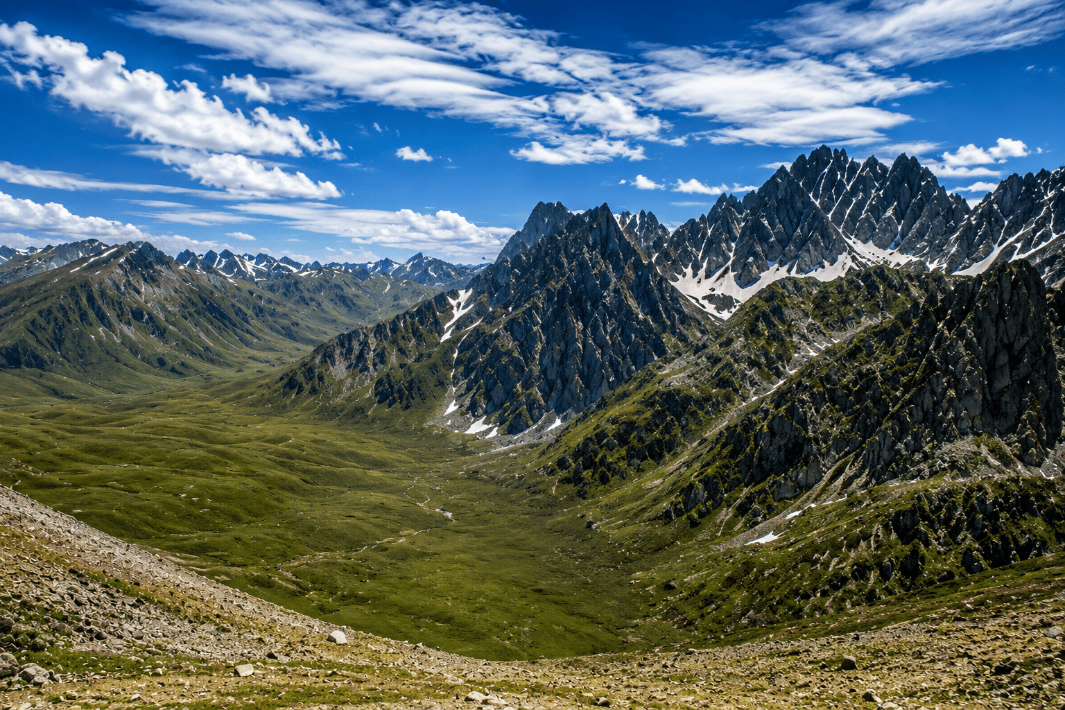 High mountain road into Ladakh